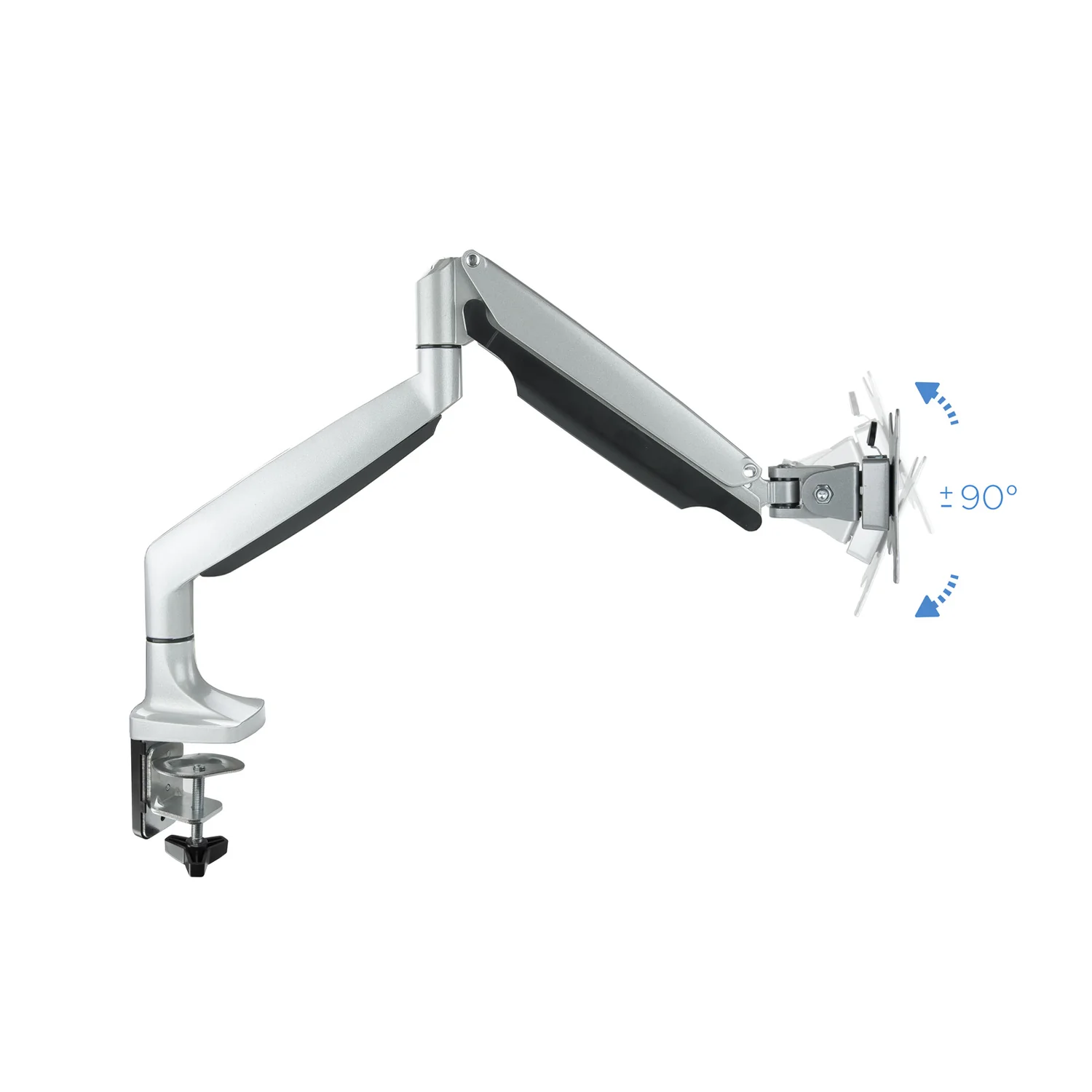 Suporte de Mesa para Monitor TOOQ DB3032TNR-S 13"-32" até 9kg Pistão a Gás VESA 75/100 Prateado - Imagem 4