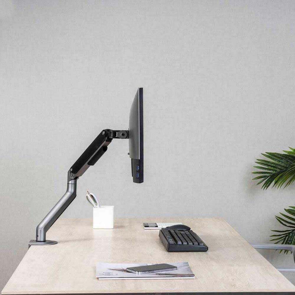 Suporte de Secretária para Monitor TooQ DB4032TNR-G/ Rotativo/ Inclinável/ até 9kg - Imagem 9