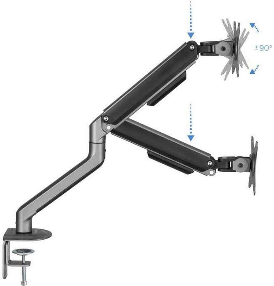 Suporte de Secretária para Monitor TooQ DB4032TNR-G/ Rotativo/ Inclinável/ até 9kg - Imagem 4