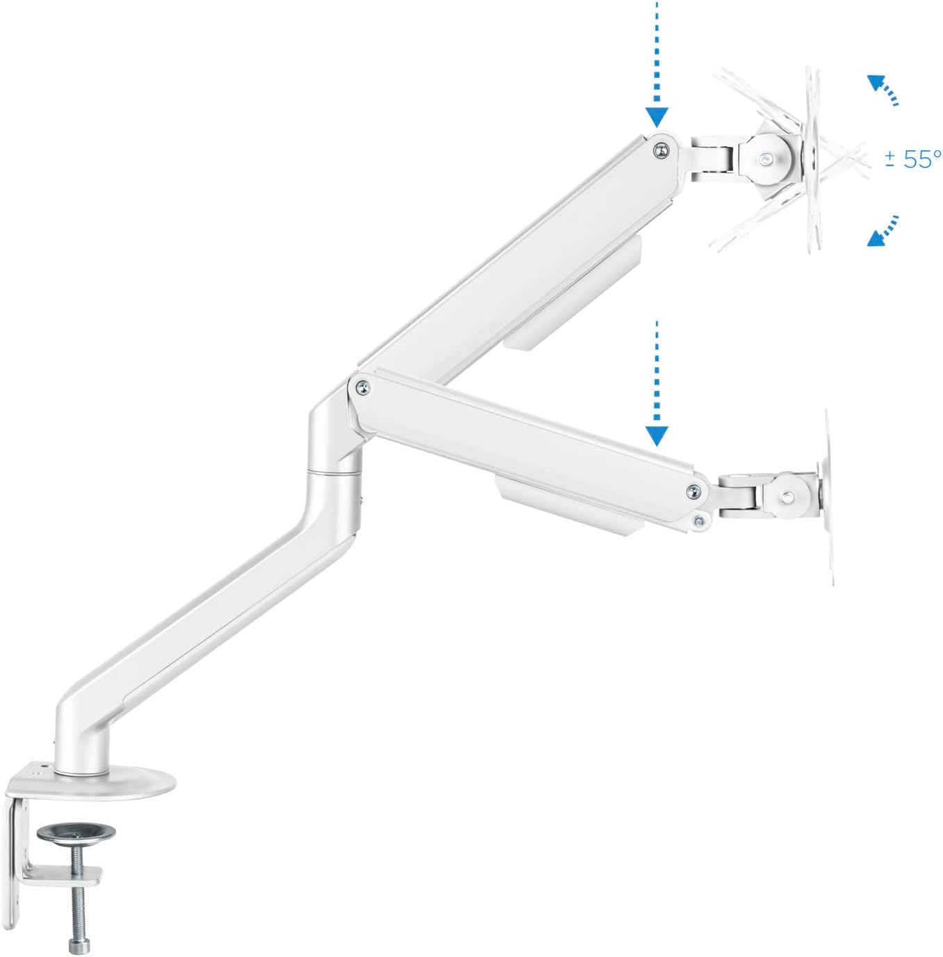 Suporte de Mesa para Monitor TooQ DB4032TNR-W/ Giratório/ Inclinável/ até 9kg - Imagem 3