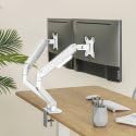 Suporte de Mesa para 2 Monitores TooQ DB4132TNR-W/ Giratório/ Inclinável/ até 9kg - Imagem 6