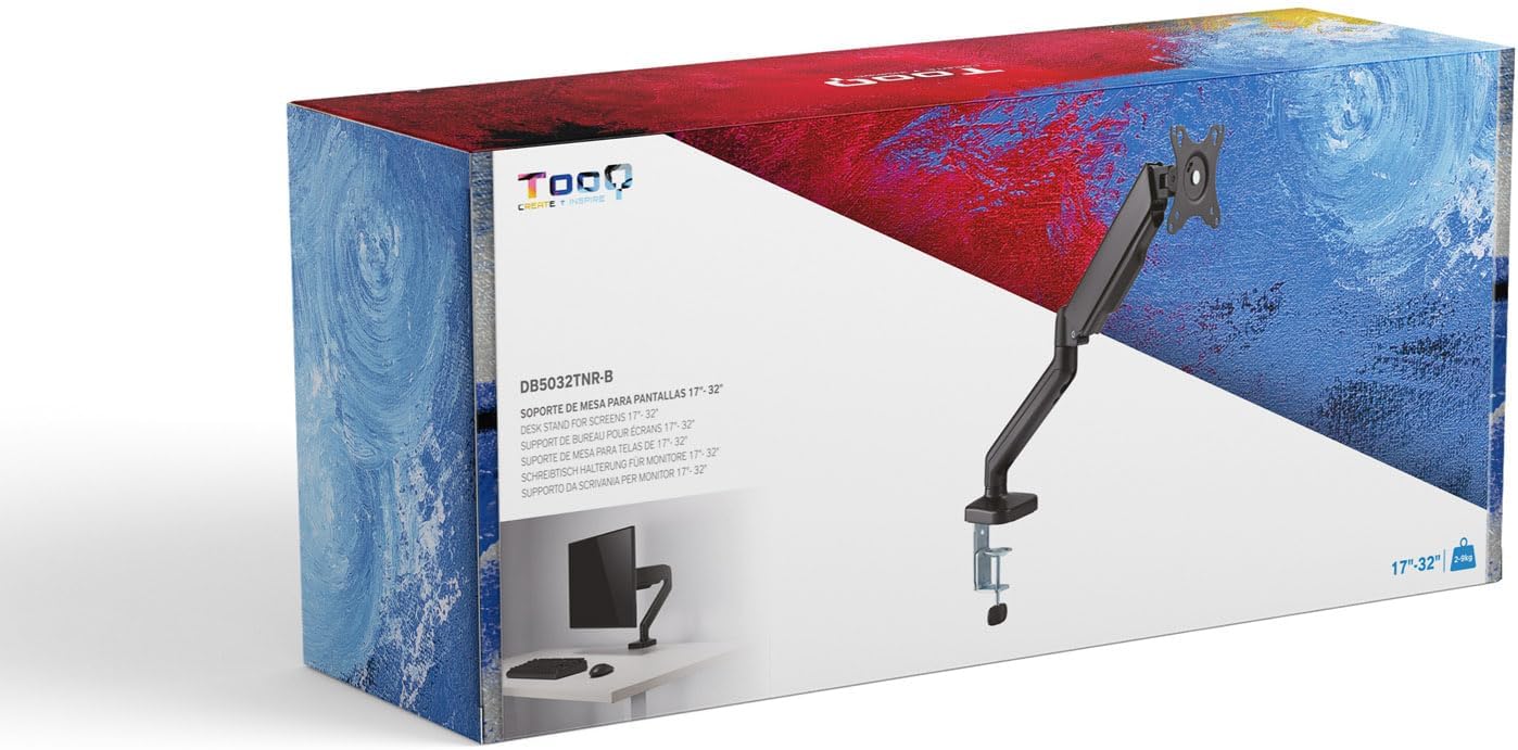 Suporte de Mesa para Monitor TooQ DB5032TNR-B/ Rotativo/ Inclinável/ até 9kg - Imagem 8