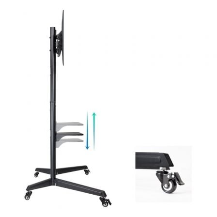 Suporte de Chão Inclinável com Rodas TooQ FS1170M-B para TV de 37-70"/ até 50kg - Imagem 4