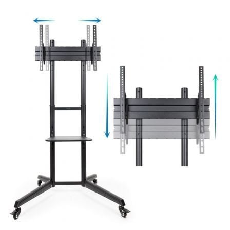 Suporte de Chão Inclinável com Rodas TooQ FS1170M-B para TV de 37-70"/ até 50kg - Imagem 2