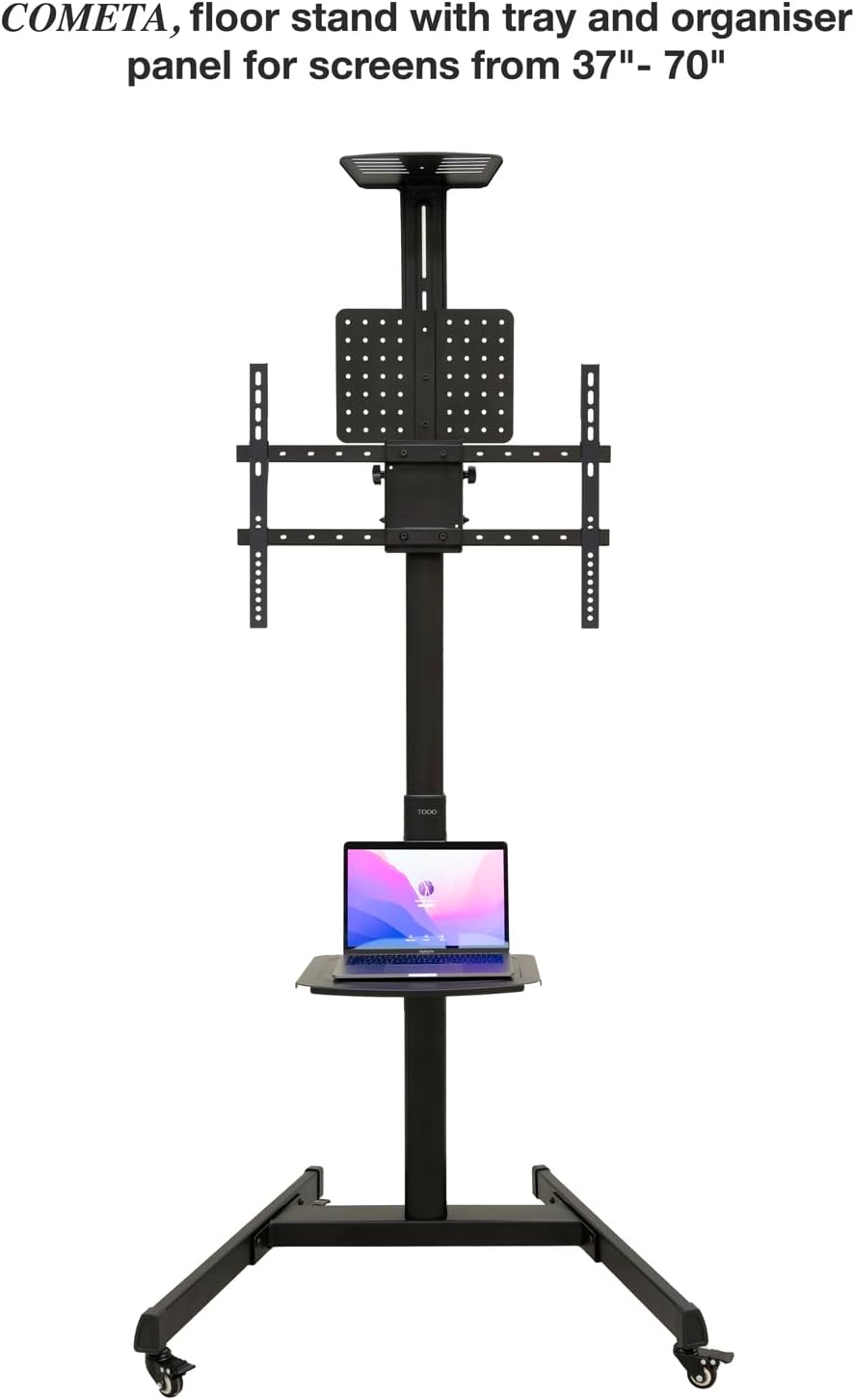Suporte de Chão Inclinável com Rodas TooQ FS1184M-B para TV de 35-70"/ até 70kg - Imagem 2