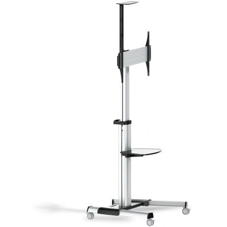 Suporte de Chão Inclinável/ Ajustável com Rodas TooQ FS1870M-B para TV de 37-70"/ até 50kg - Imagem 2