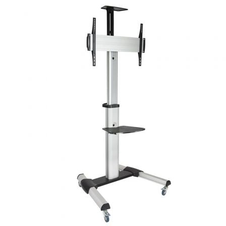 Suporte de Chão Inclinável/ Ajustável com Rodas TooQ FS1870M-B para TV de 37-70"/ até 50kg