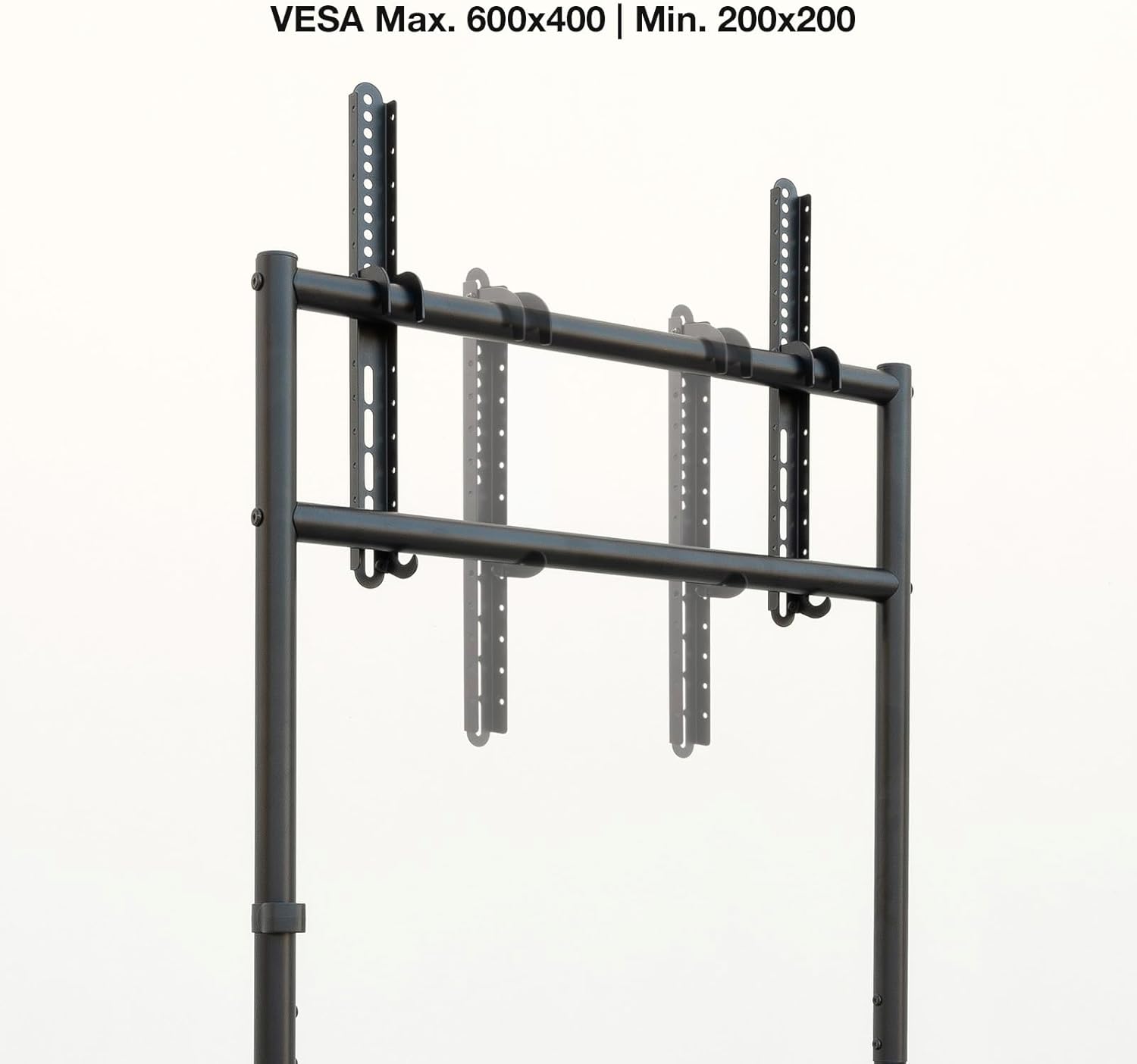 Suporte de Chão com Rodas Nivelável TooQ iDREAMS FS20206M-B para TV de 37-86"/ até 80kg - Imagem 3