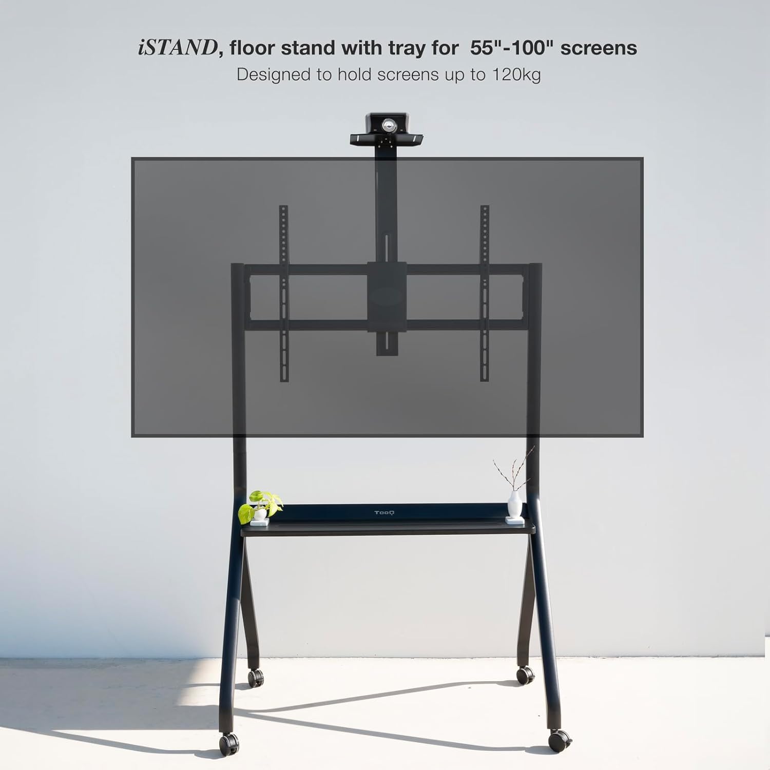 Suporte de Chão com Rodas TooQ FS20208M-B para TV de 55-100"/ até 120kg - Imagem 3