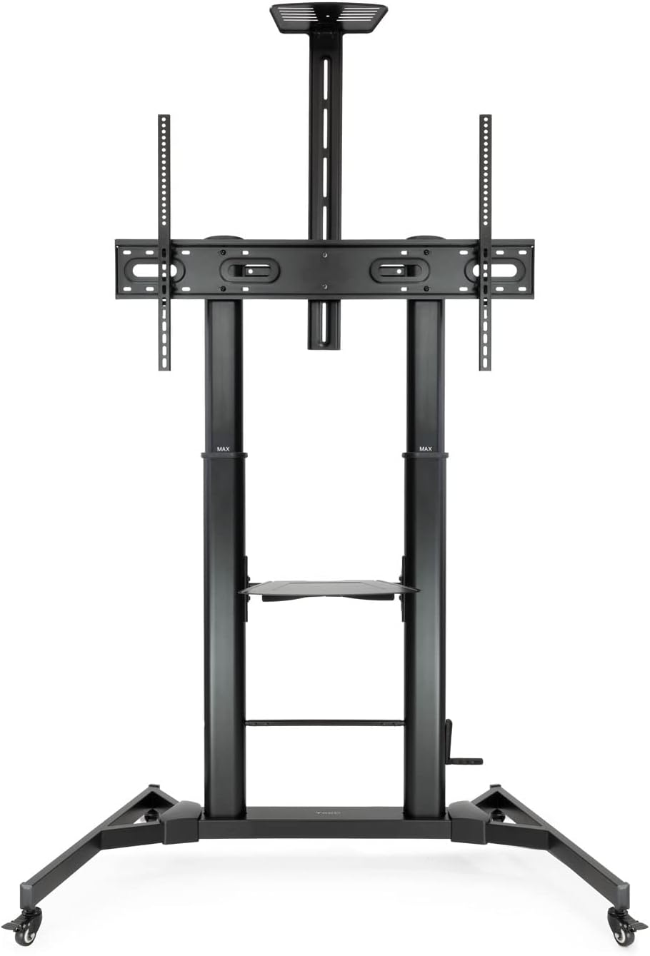 Suporte de Chão Inclinável/ Ajustável com Rodas Tooq FS20400HM-B para TV de 60-100"/ até 100kg - Imagem 2