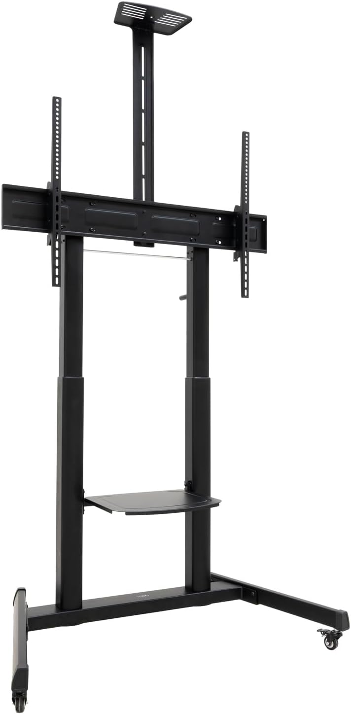 Suporte de Chão Inclinável com Rodas TooQ FS20406HM-B para TV de 60-100"/ até 120kg