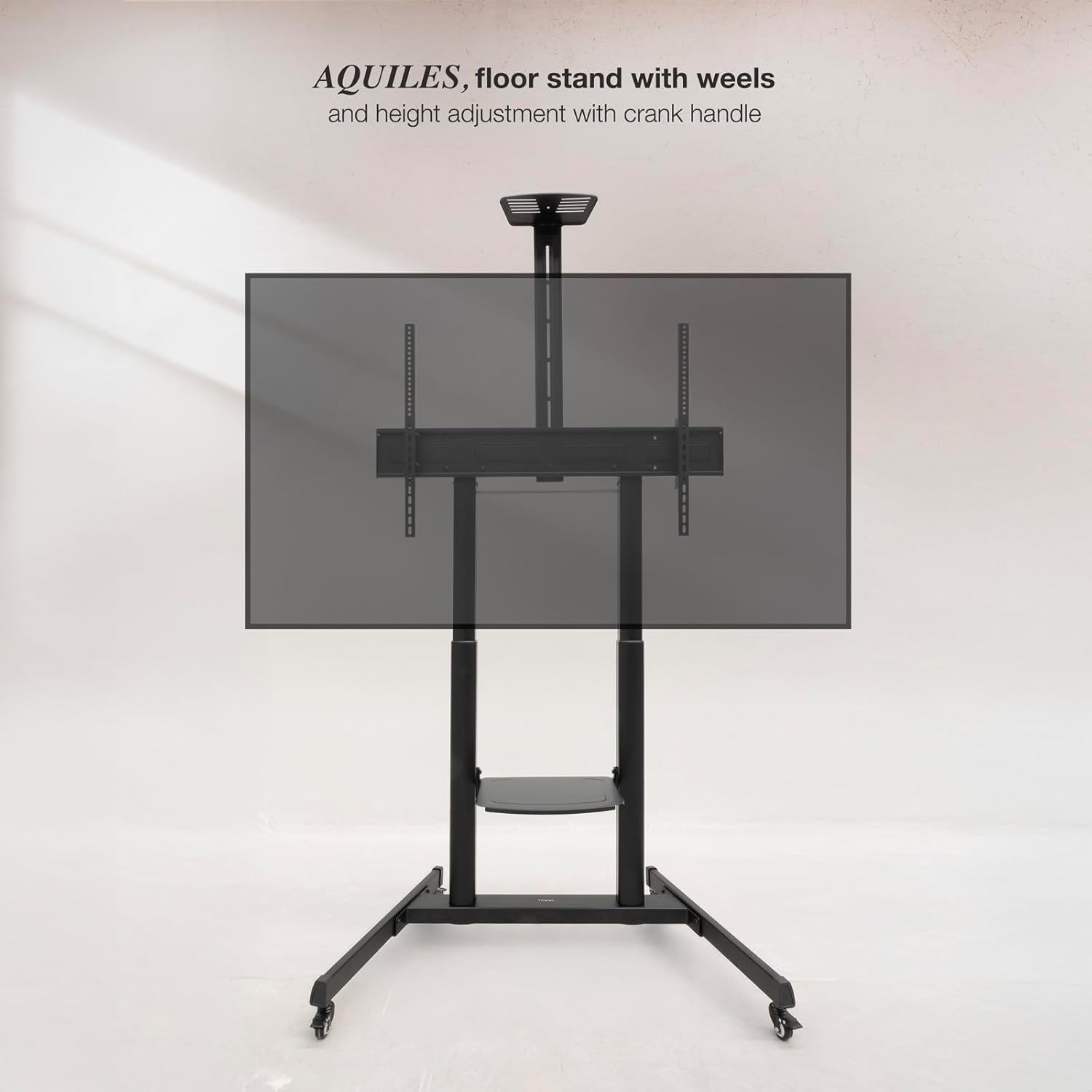 Suporte de Chão Inclinável com Rodas TooQ FS20406HM-B para TV de 60-100"/ até 120kg - Imagem 2