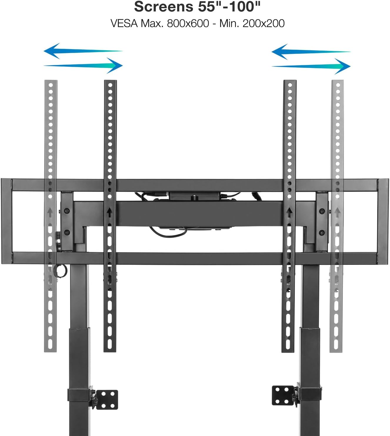 Suporte de Chão/ Parede Elétrico TooQ FSM01-B para TV 55-100" / até 120kg - Imagem 5
