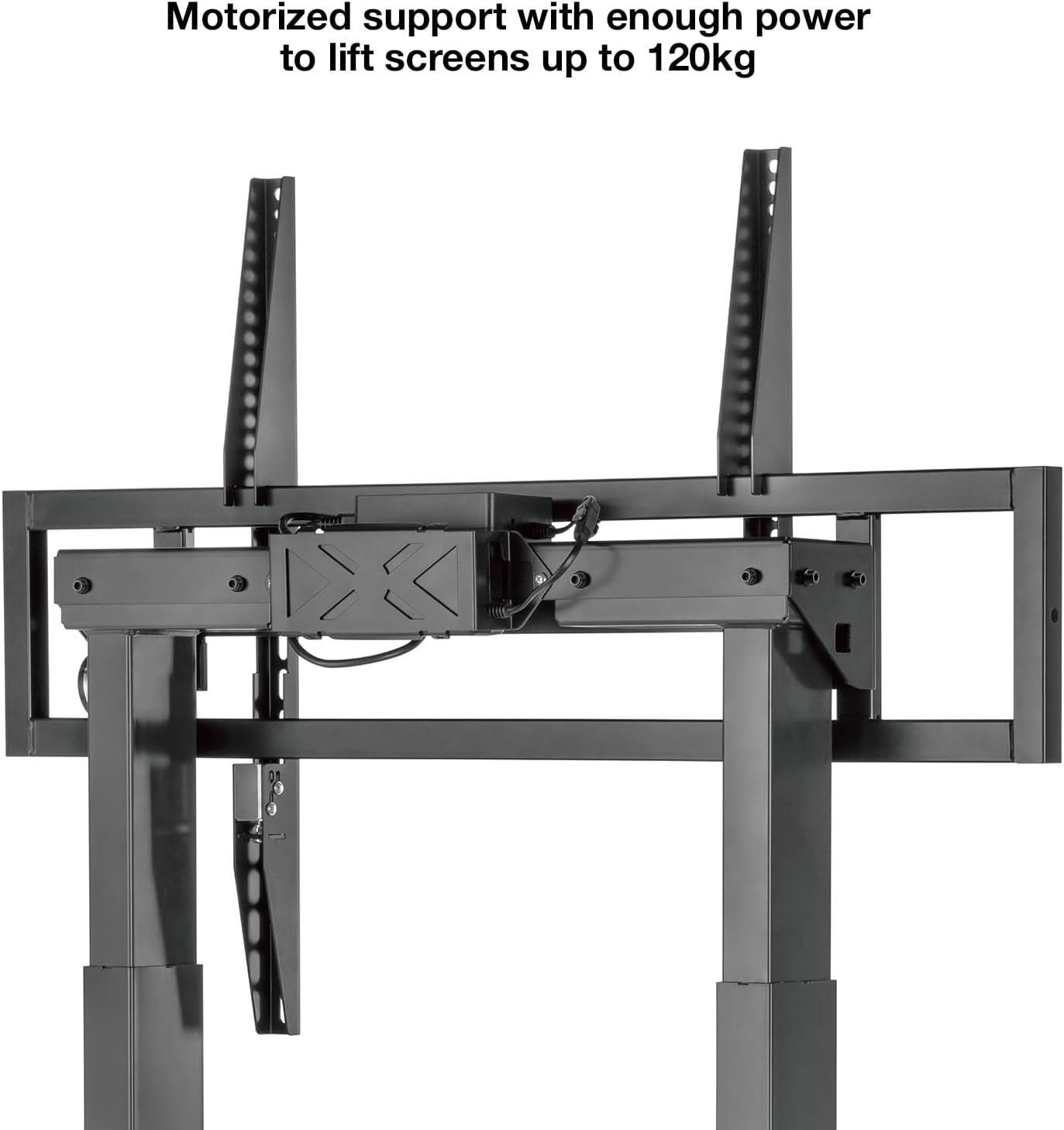 Suporte de Chão Elétrico com Rodas TooQ FSM02-B para TV 55-100"/ até 120kg - Imagem 4