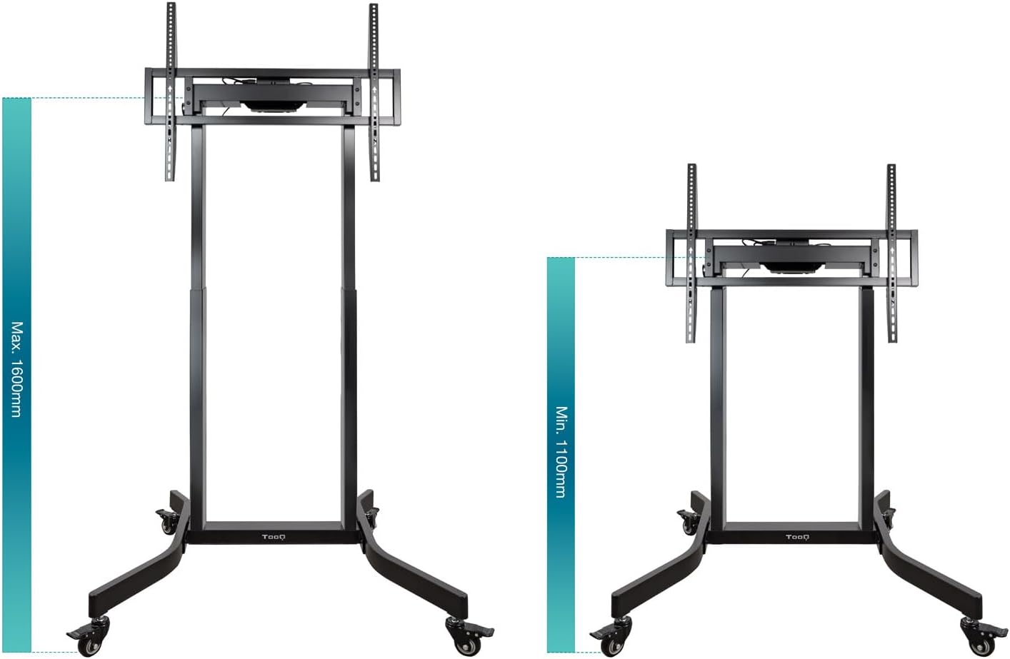 Suporte de Chão Elétrico com Rodas TooQ FSM02-B para TV 55-100"/ até 120kg - Imagem 2