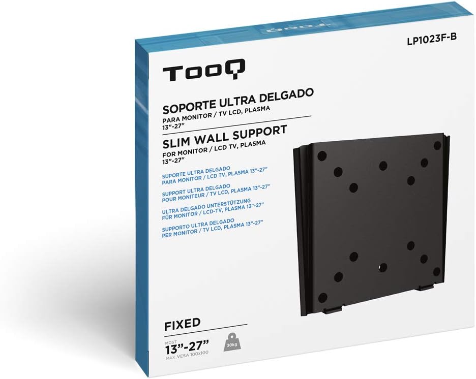 Suporte de Parede Fixo TooQ LP1023F-B para TV de 13-27" / Até 30kg - Imagem 5