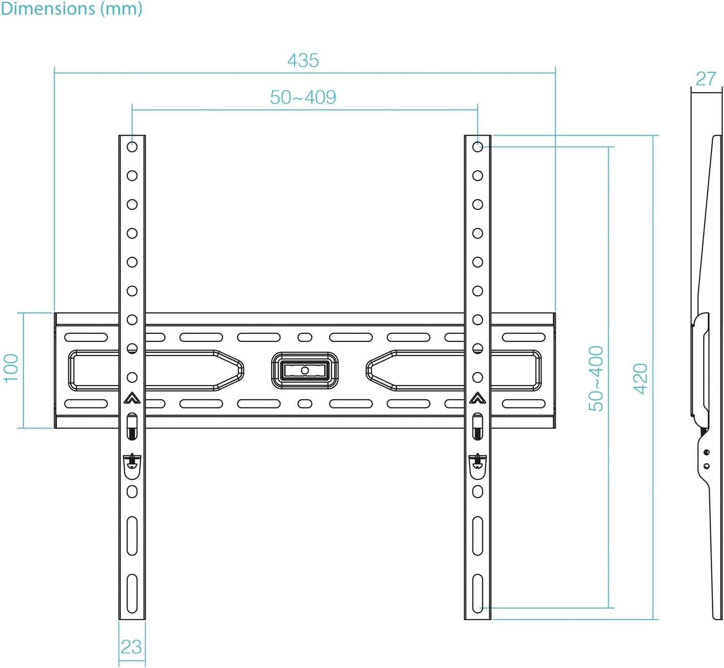 Suporte de Parede Fixo TooQ LP1030F-B para TV de 32-75"/ até 45kg - Imagem 6