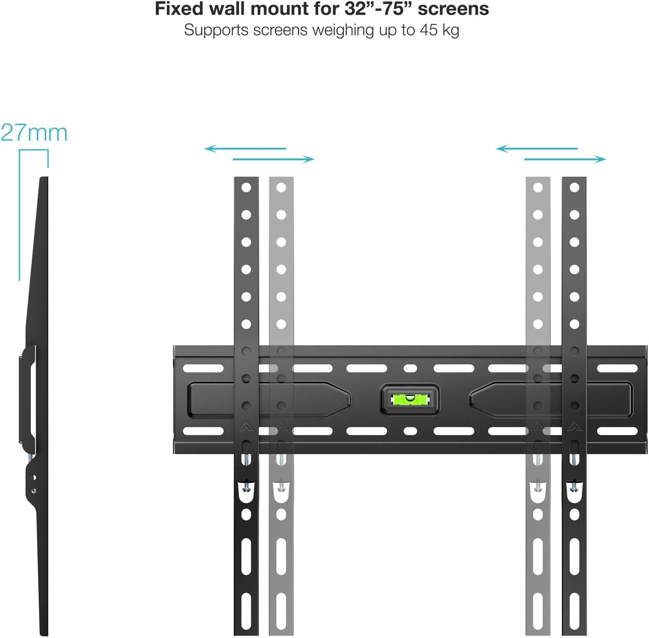 Suporte de Parede Fixo TooQ LP1030F-B para TV de 32-75"/ até 45kg - Imagem 2