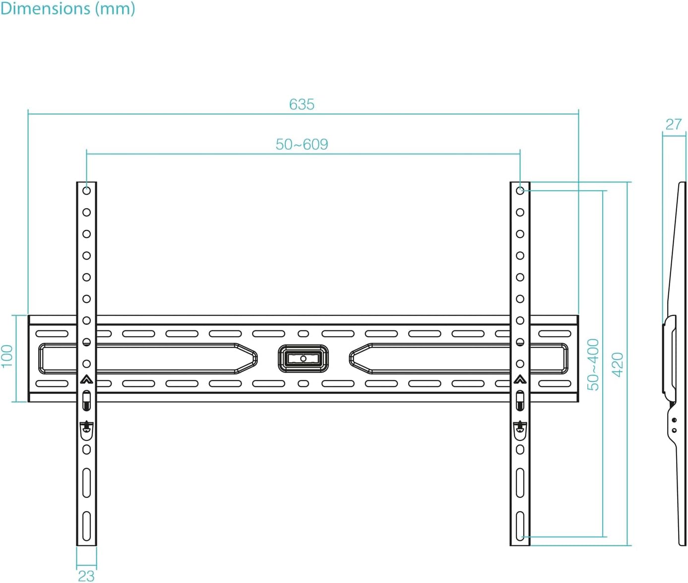 Suporte de Parede Fixo TooQ LP1050F-B para TV de 37-86"/ até 45kg - Imagem 7