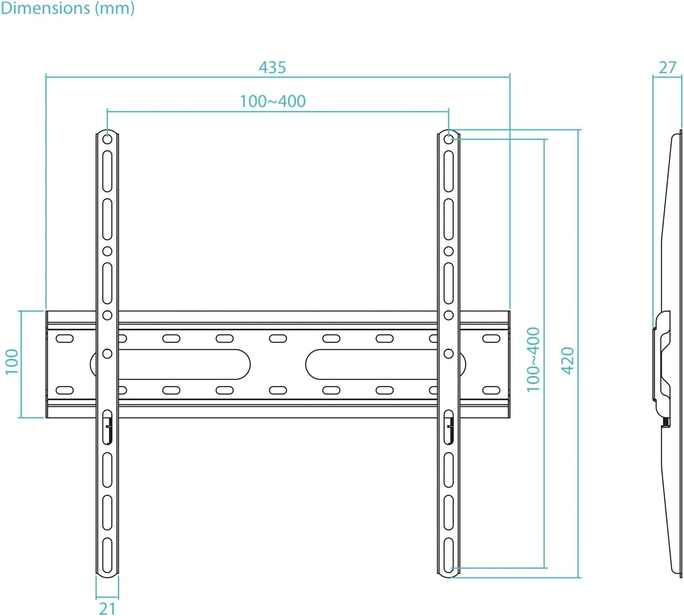 Suporte de Parede Fixo TooQ LP1072F-B para TV de 32-70"/ até 45kg - Imagem 6
