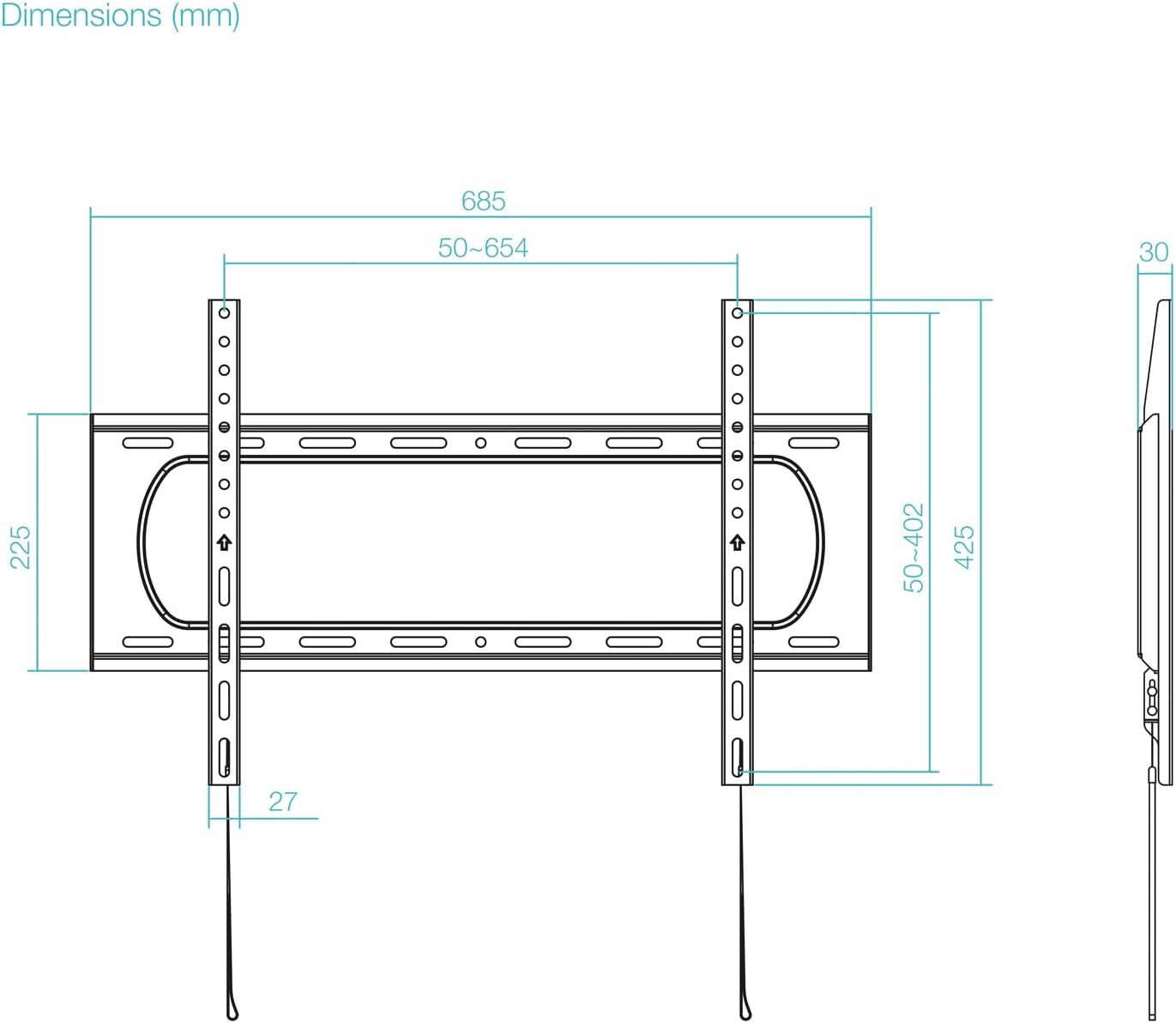 Suporte de Parede TooQ LP1084F-B para TV de 37-80"/ até 80kg - Imagem 6