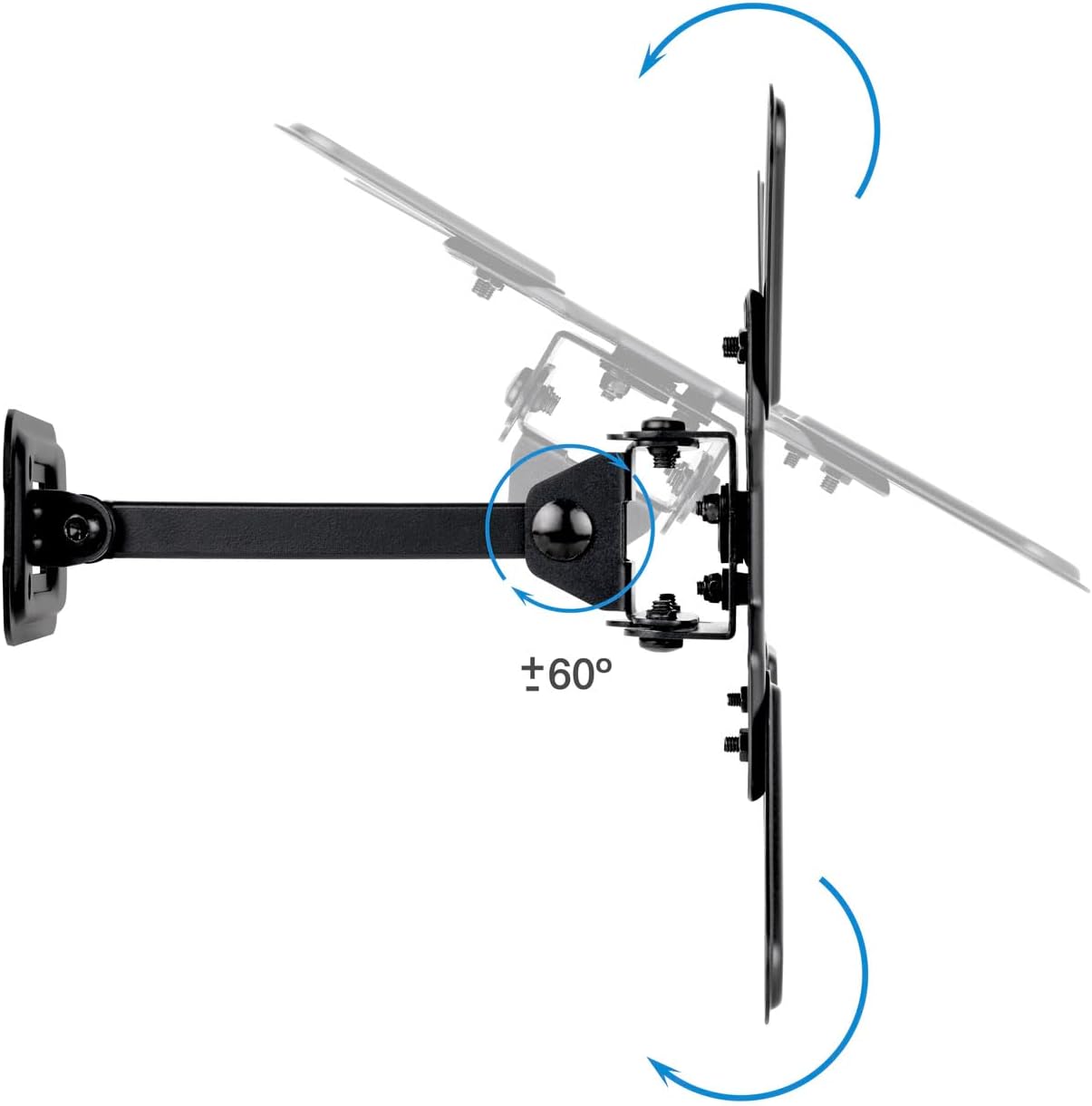 Suporte de Parede Extensível/ Giratório/ Inclinável TooQ LP1343TN-B para TV de 13-43"/ até 20kg - Imagem 4