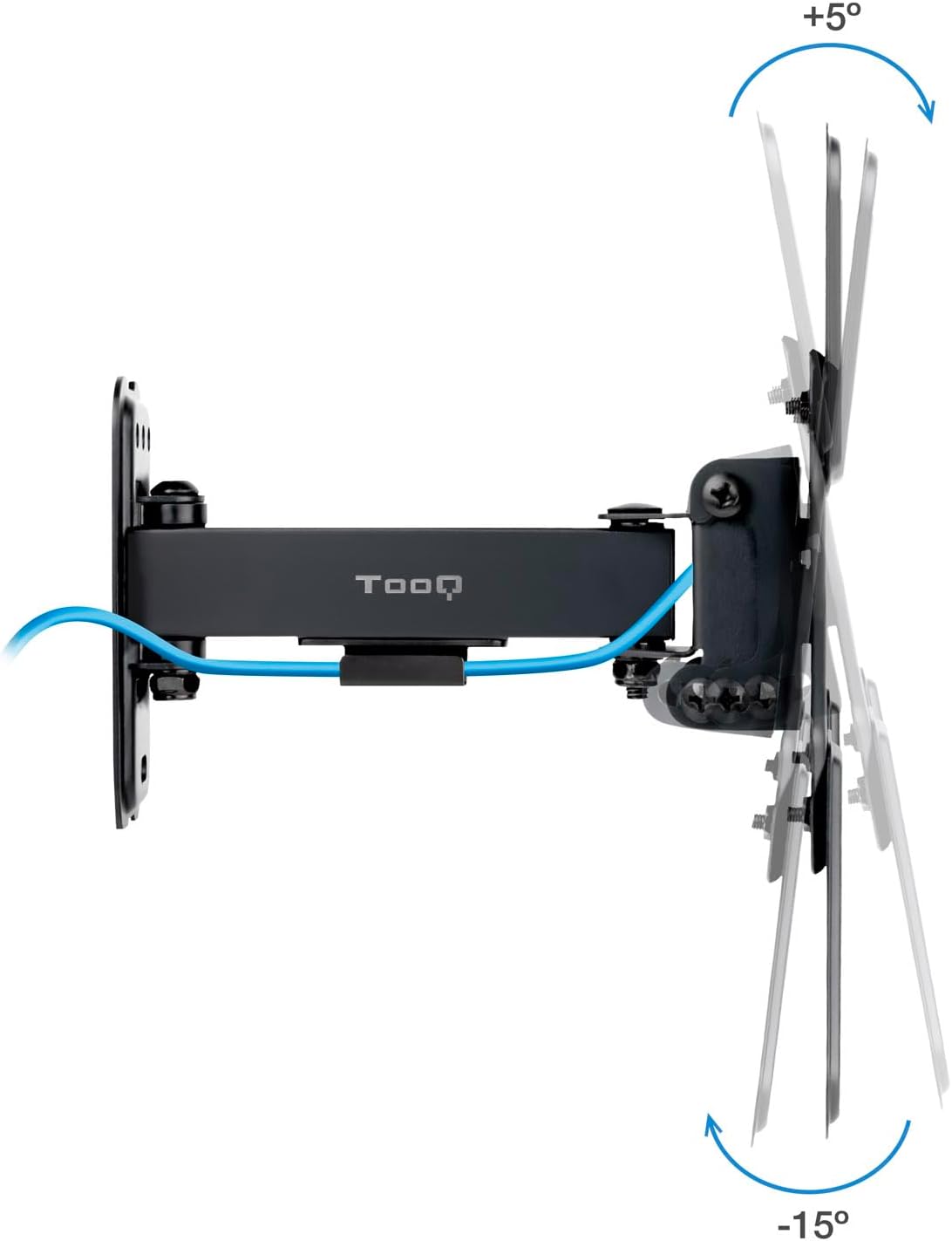 Suporte de Parede Extensível/ Giratório/ Inclinável TooQ LP1343TN-B para TV de 13-43"/ até 20kg - Imagem 3