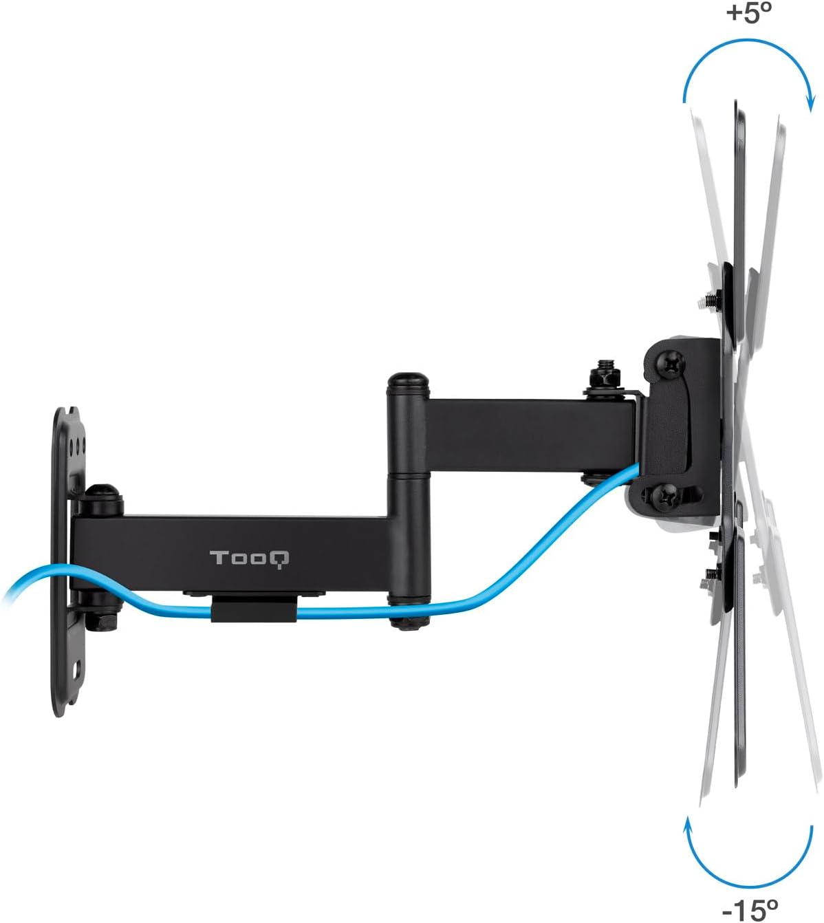 Suporte de Parede Extensível/ Rotativo/ Inclinável TooQ LP1344TN-B para TV de 13-43"/ até 20kg - Imagem 3