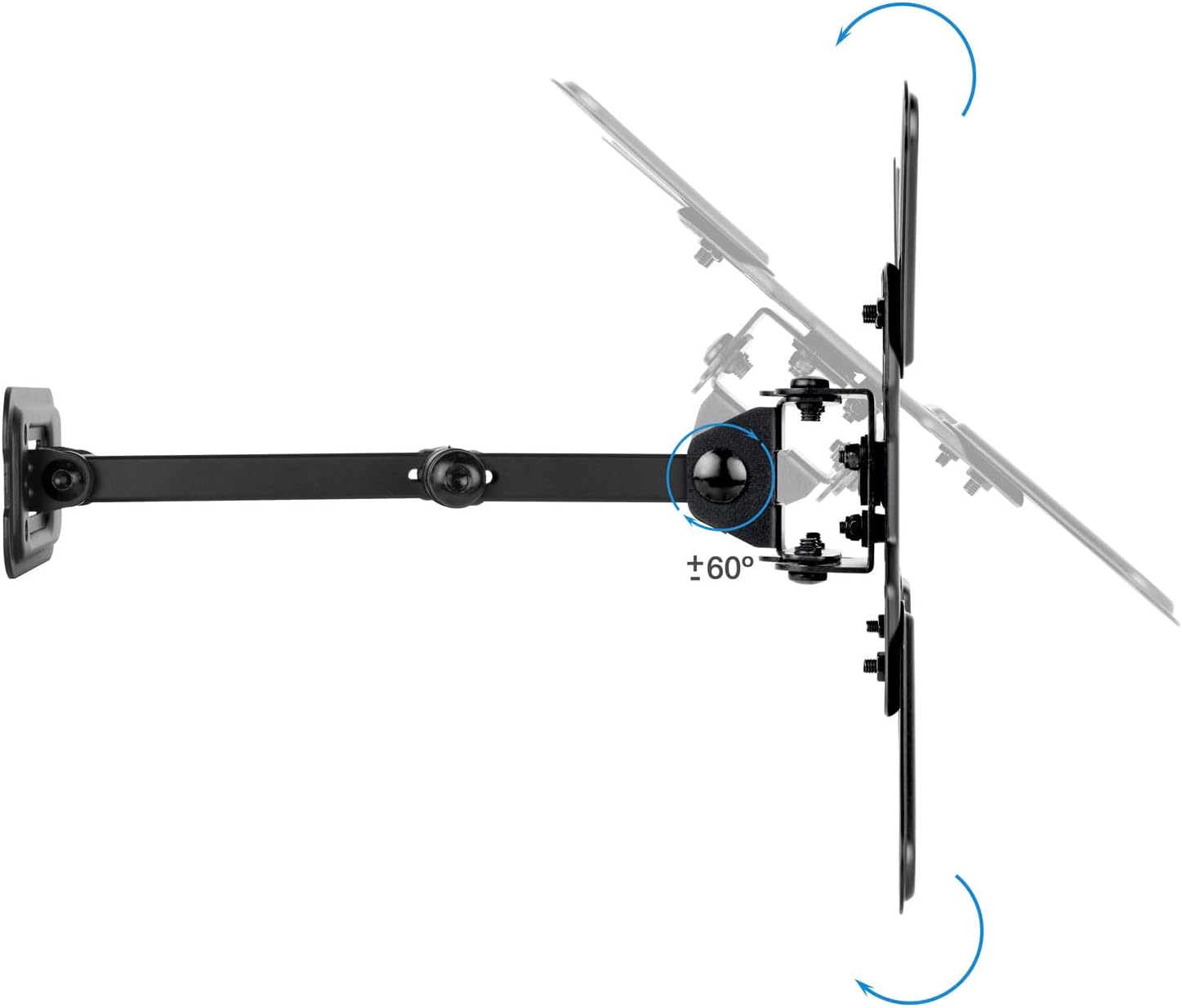 Suporte de Parede Extensível/ Rotativo/ Inclinável TooQ LP1344TN-B para TV de 13-43"/ até 20kg - Imagem 4