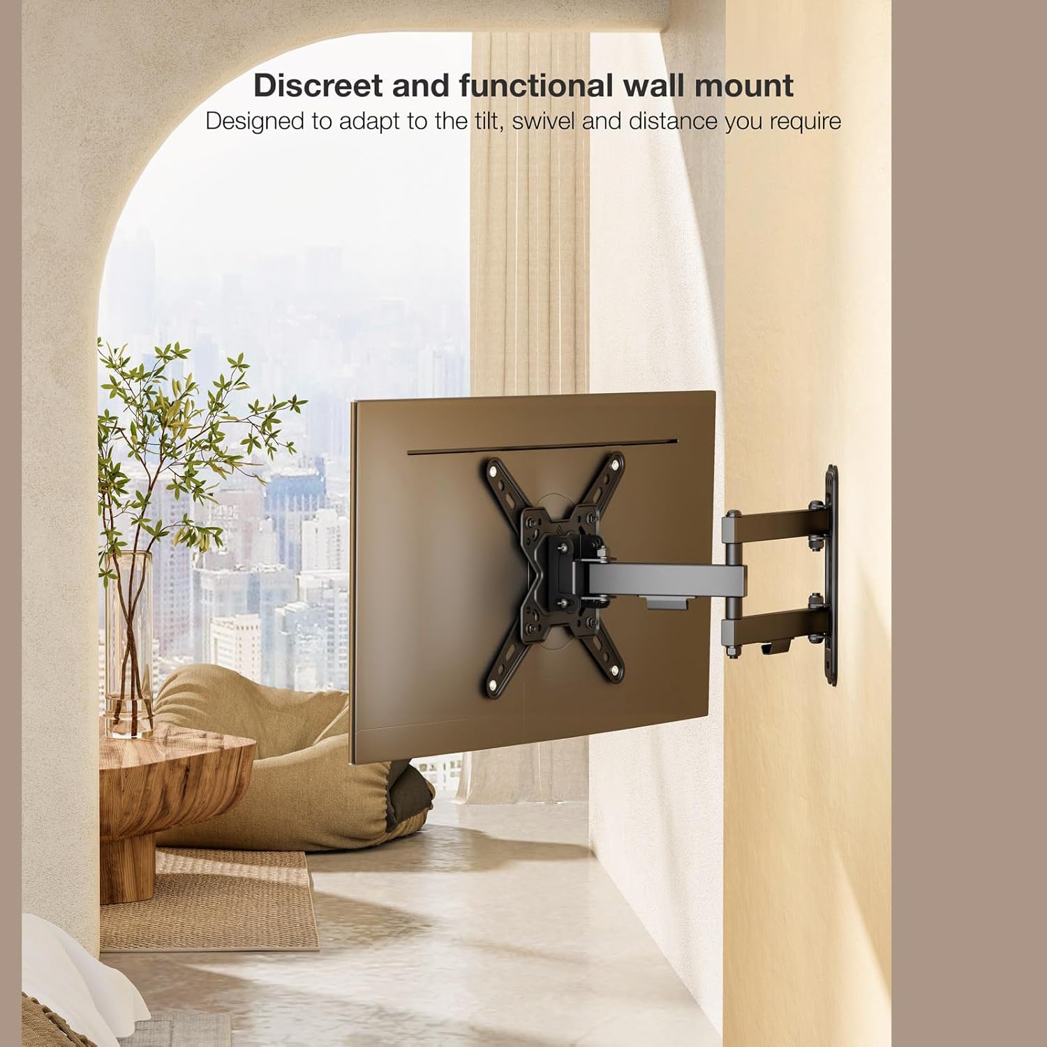 Suporte de Parede Extensível/ Giratório/ Inclinável TooQ LP1345TN-B para TV de 13-43"/ até 20kg - Imagem 6