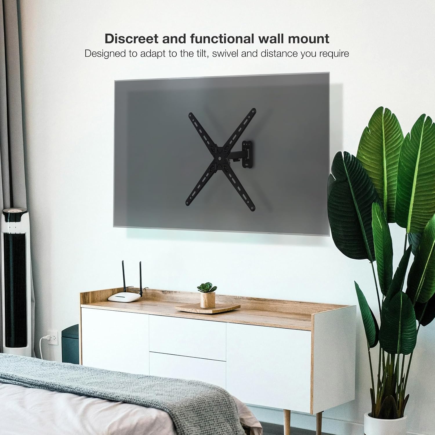 Suporte de Parede Extensível/ Giratório/ Inclinável TooQ LP1355TN-B para TV de 13-55"/ até 25kg - Imagem 7