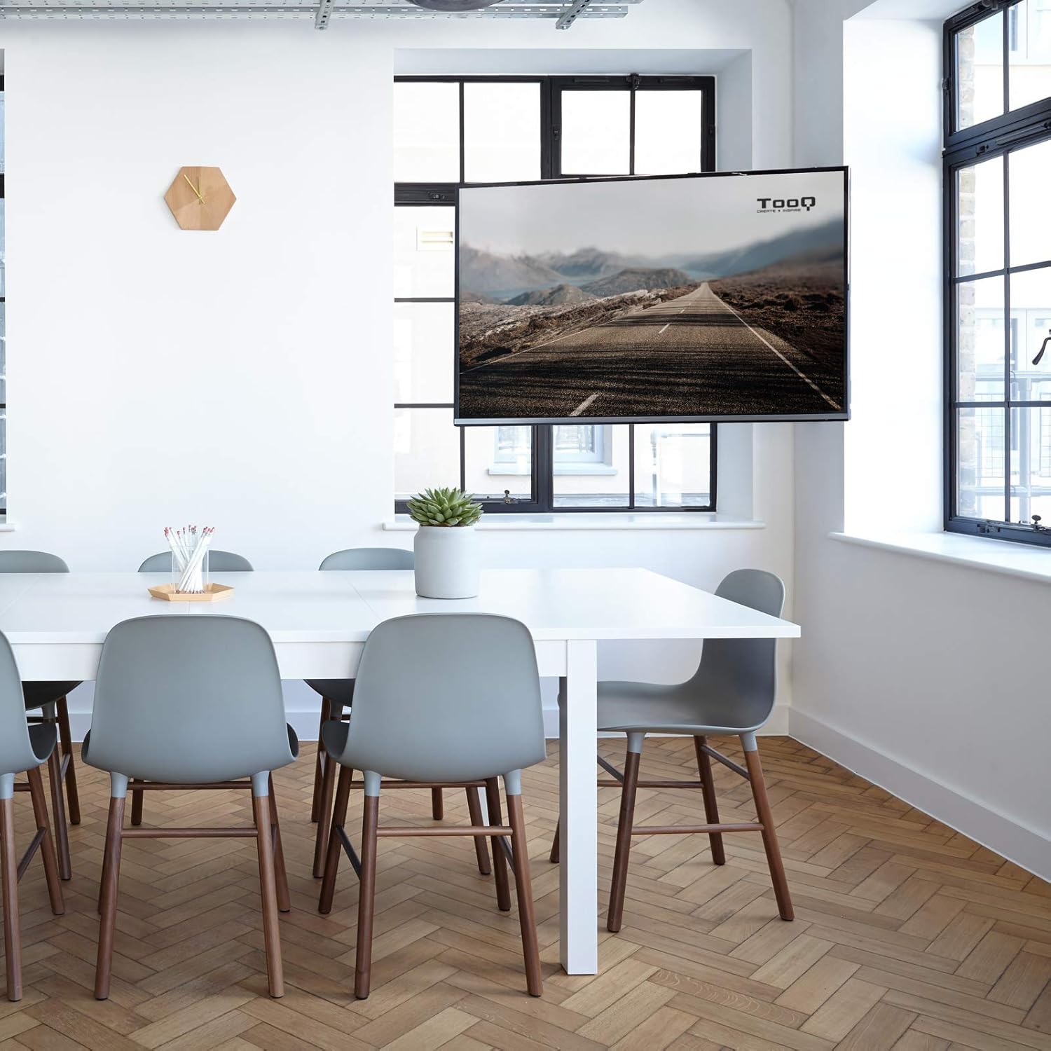 Apoio de Parede Rotativo/ Inclinável/ Nivelável TooQ LP3790TN-B para TV de 43-90"/ até 75kg - Imagem 7