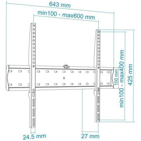 Suporte de Parede Fixo TooQ LP4170F-B para TV de 37-70"/ até 40kg - Imagem 5