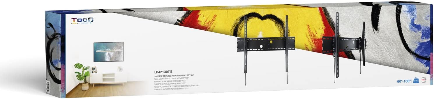 Suporte de Parede Fixo Inclinável TooQ LP42130T-B para TV de 60-100"/ até 130kg - Imagem 6
