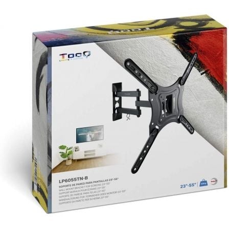 Suporte de Parede Orientável / Inclinável TooQ LP6055TN-B para TV de 23-55" / até 30kg - Imagem 5