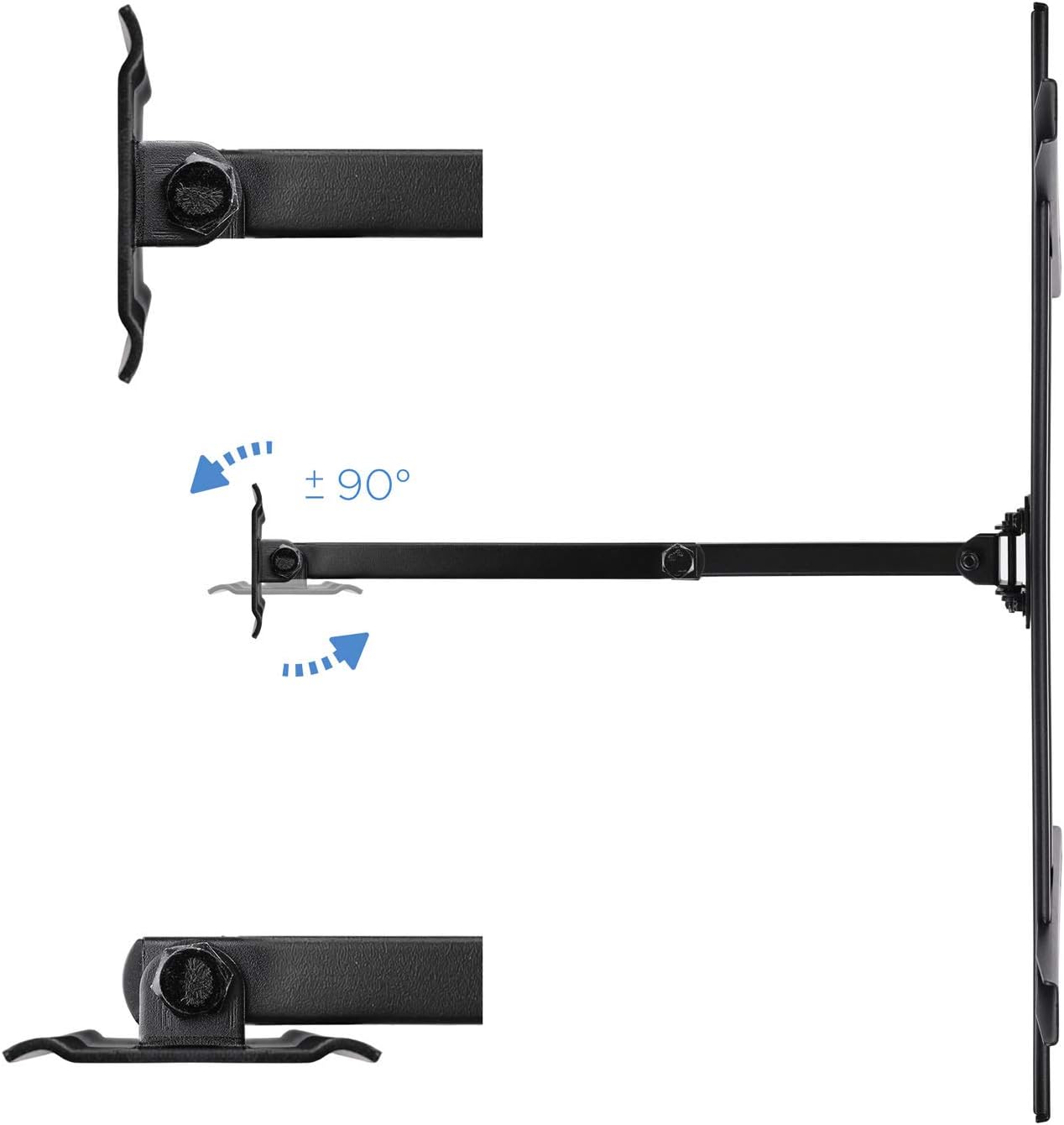 Suporte de Parede Orientável/ Inclinável TooQ LP6070TN-B para TV de 37-70"/ até 50kg - Imagem 6