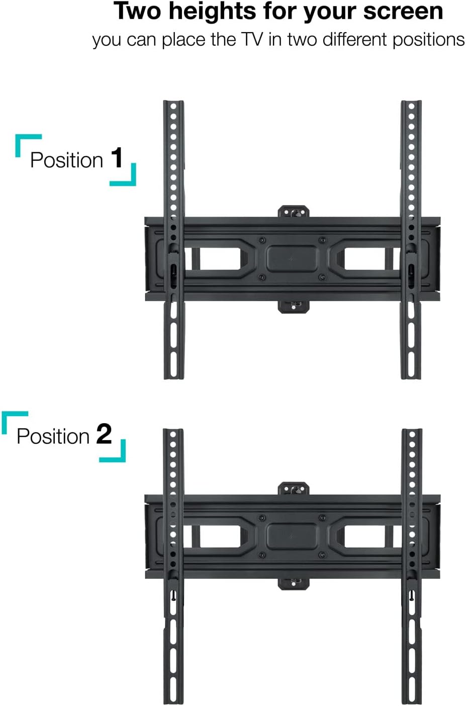 Suporte de Parede Giratório/ Inclinável/ Nivelável TooQ LP7846TN-B para TV de 32-70"/ até 40kg - Imagem 5