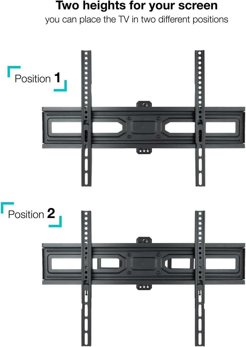 Suporte de Parede Giratório/ Inclinável/ Nivelável TooQ LP7863TN-B para TV de 37-70"/ até 35kg - Imagem 5