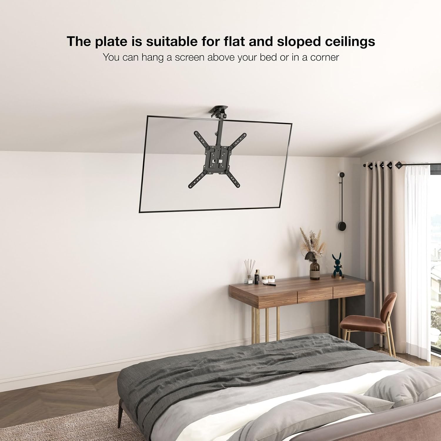 Suporte de Teto Giratório/ Inclinável TooQ LPCE1123TSLI-B para TV de 23-55"/ até 20kg - Imagem 7