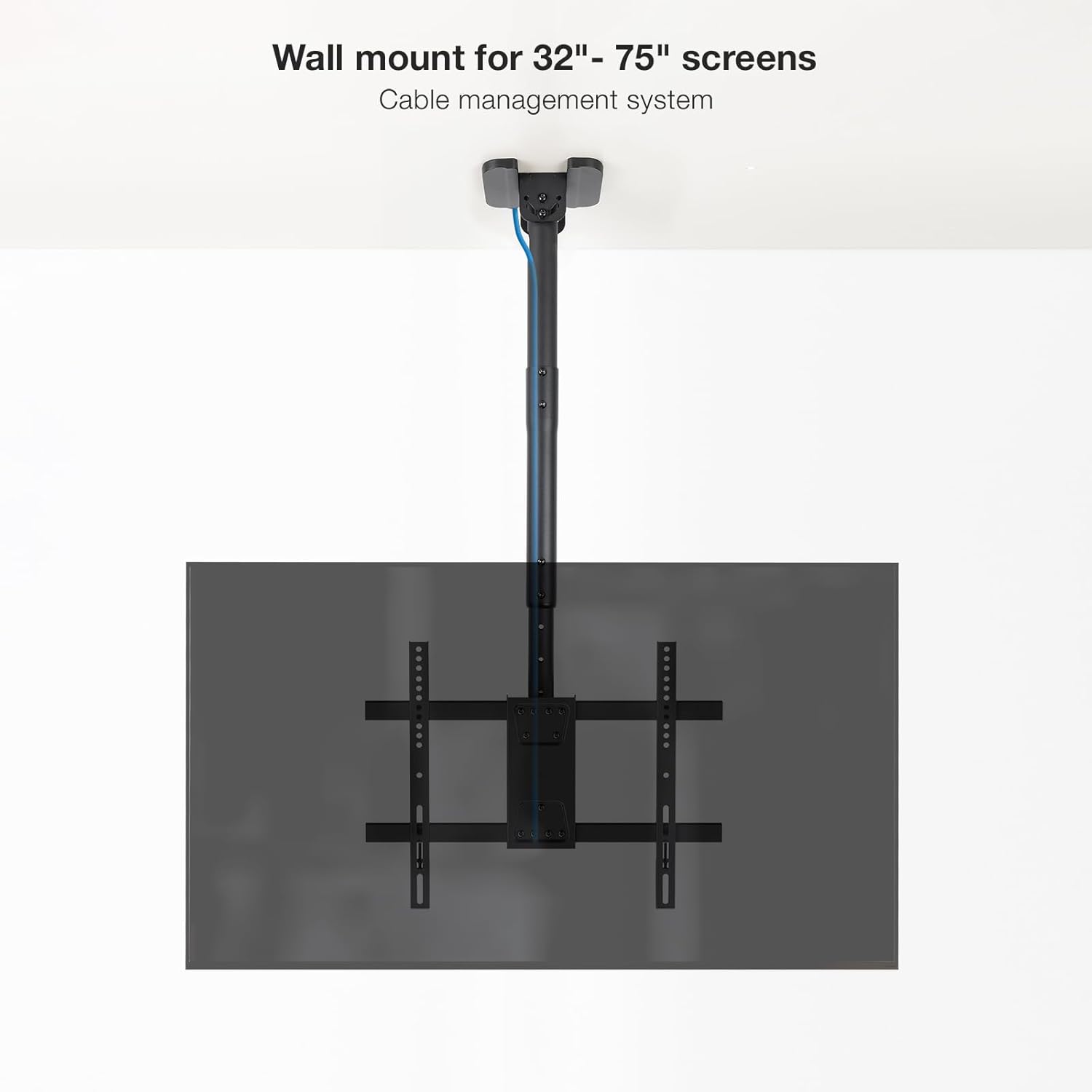 Suporte de Teto Giratório/ Inclinável/ Nivelável TooQ LPCE1175TSLI-B para TV de 32-75"/ até 60kg - Imagem 2
