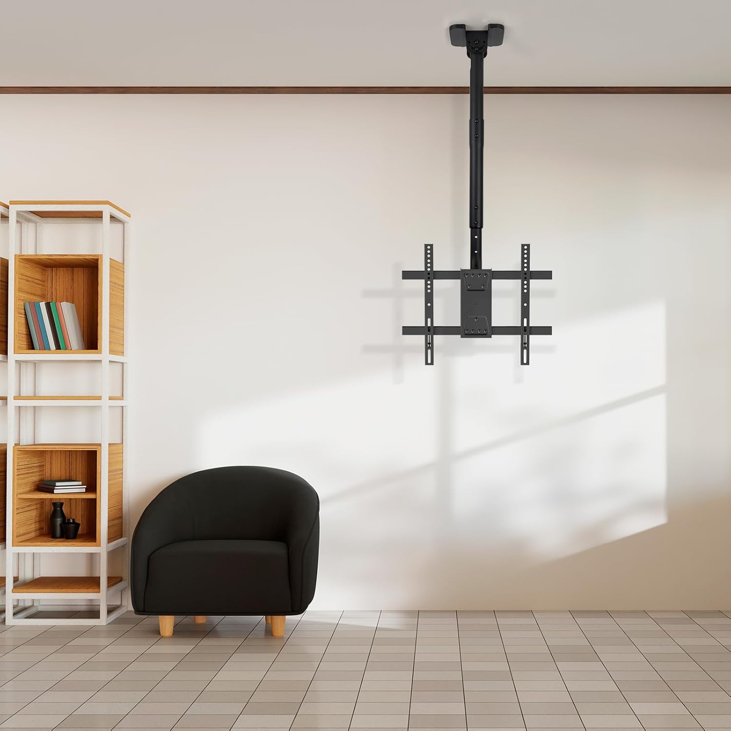 Suporte de Teto Giratório/ Inclinável/ Nivelável TooQ LPCE1175TSLI-B para TV de 32-75"/ até 60kg - Imagem 7