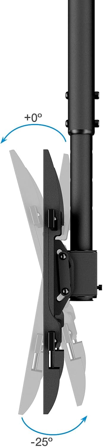 Suporte de Teto Rotativo/ Inclinável/ Nivelável TooQ LPCE1186TSLI-B para TV de 43-86"/ até 60kg - Imagem 5