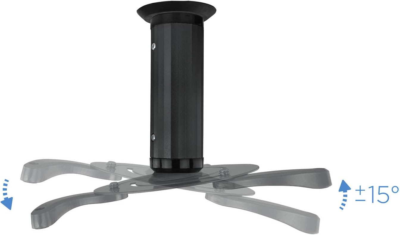 Suporte de Teto para Projetor TooQ PJ1010TN-B/ Inclinável-Giratório/ até 10kg - Imagem 3