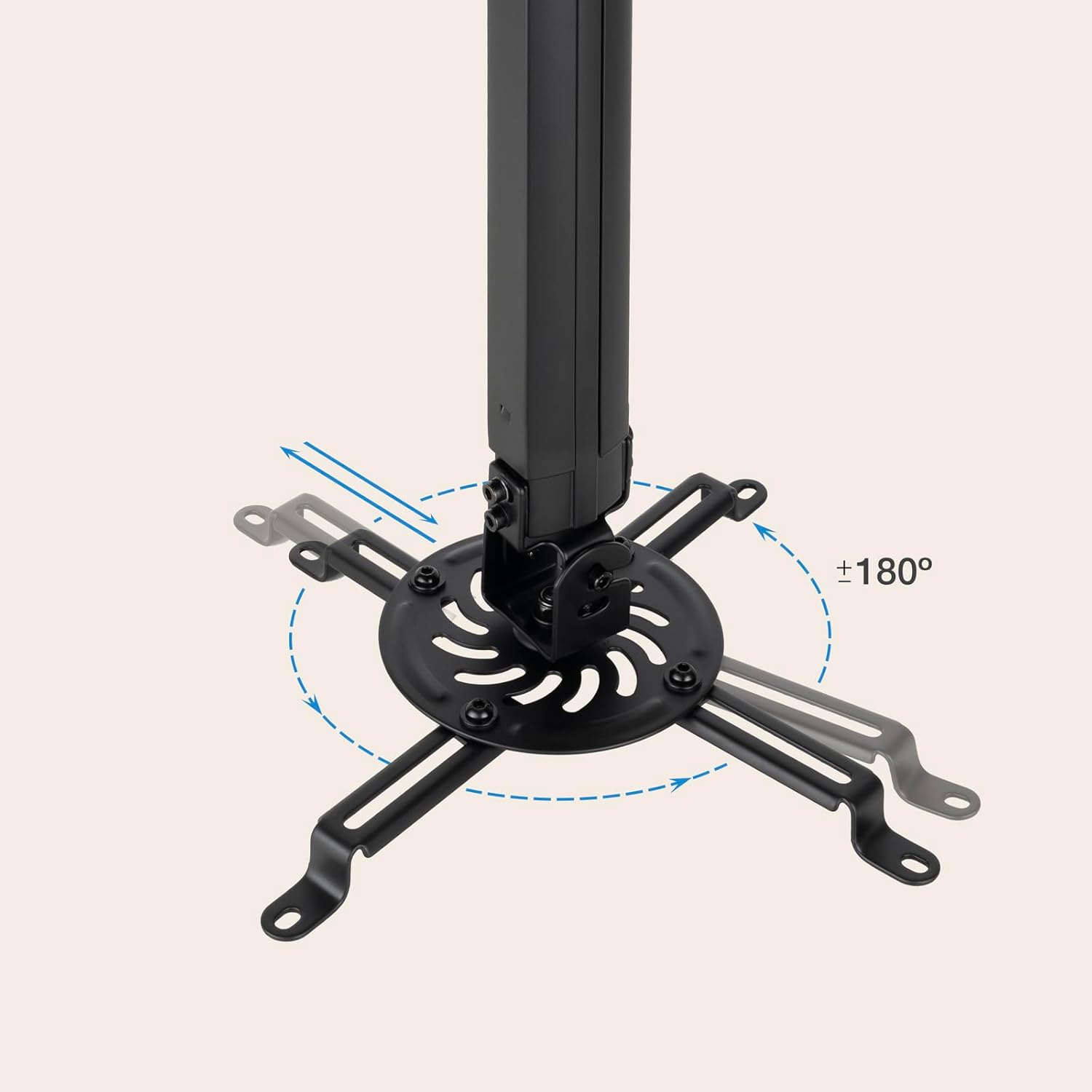 Suporte de Teto para Projetor TooQ PJ3030TN-B/ Inclinável-Rotativo-Nivelável/ até 20kg - Imagem 5