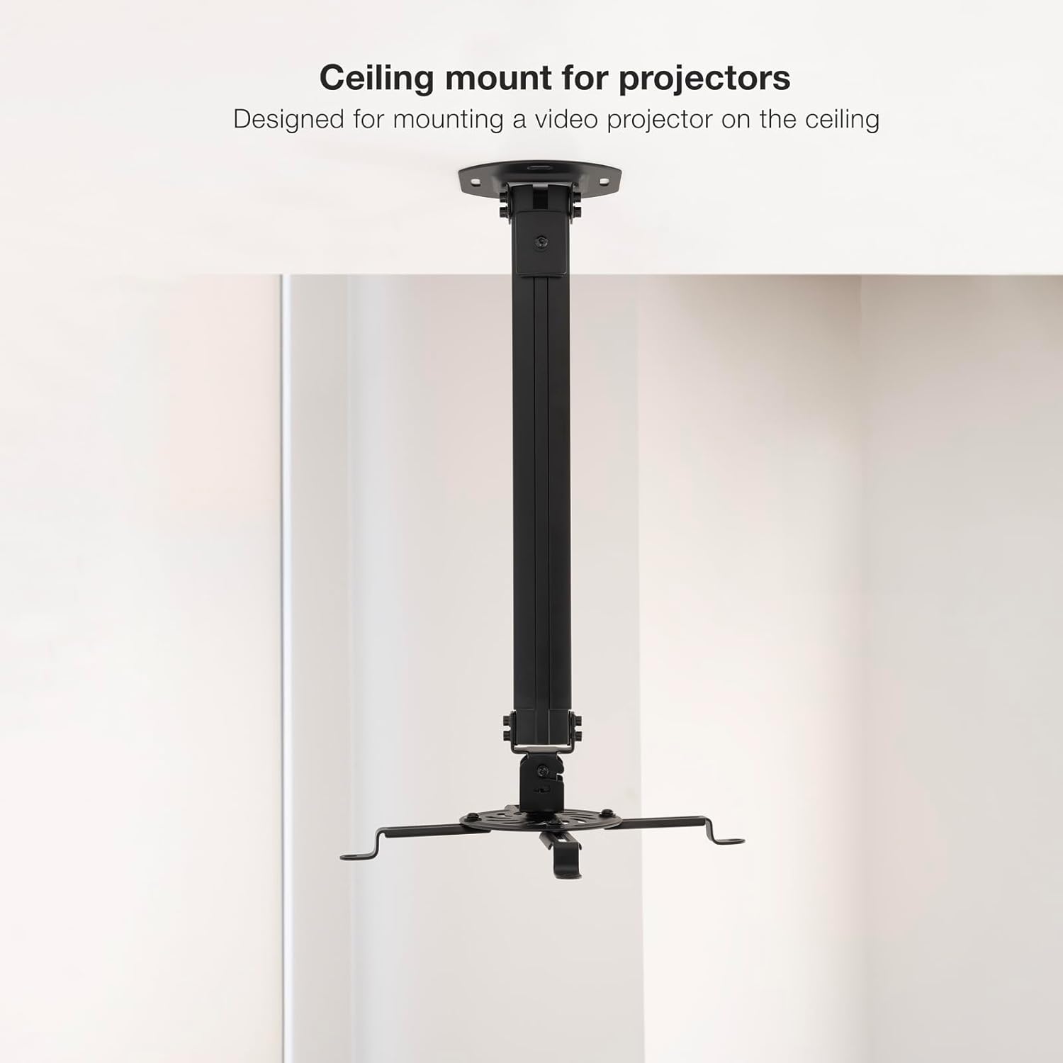 Suporte de Teto para Projetor TooQ PJ3030TN-B/ Inclinável-Rotativo-Nivelável/ até 20kg - Imagem 2