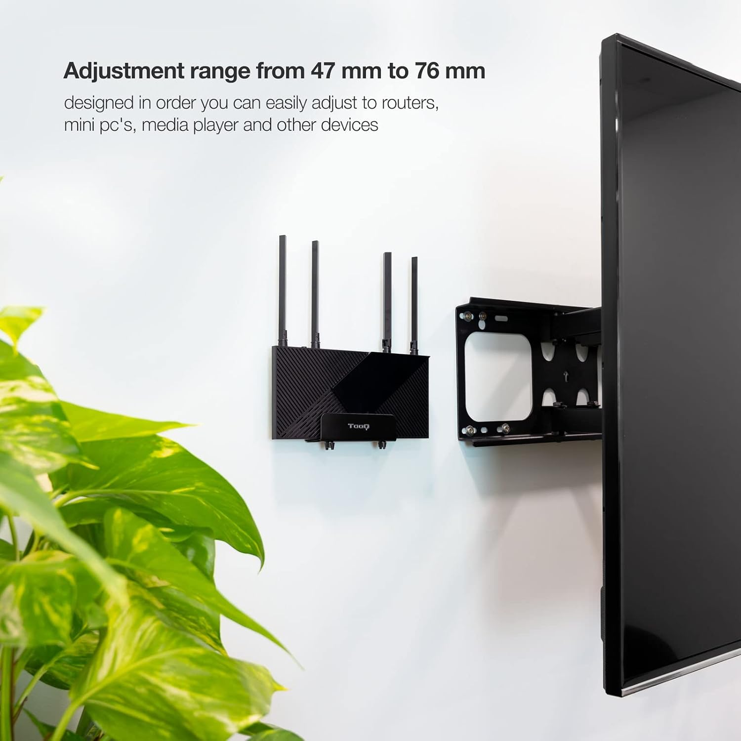 Suporte Universal TooQ TQMPM4776 para Router, MiniPC/ até 5kg - Imagem 5