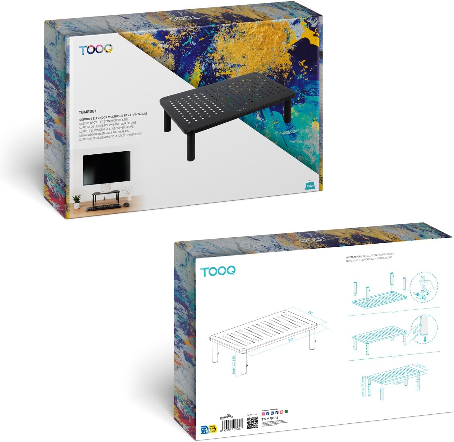 Suporte para Monitor TooQ TQMR081/ até 20kg - Imagem 6