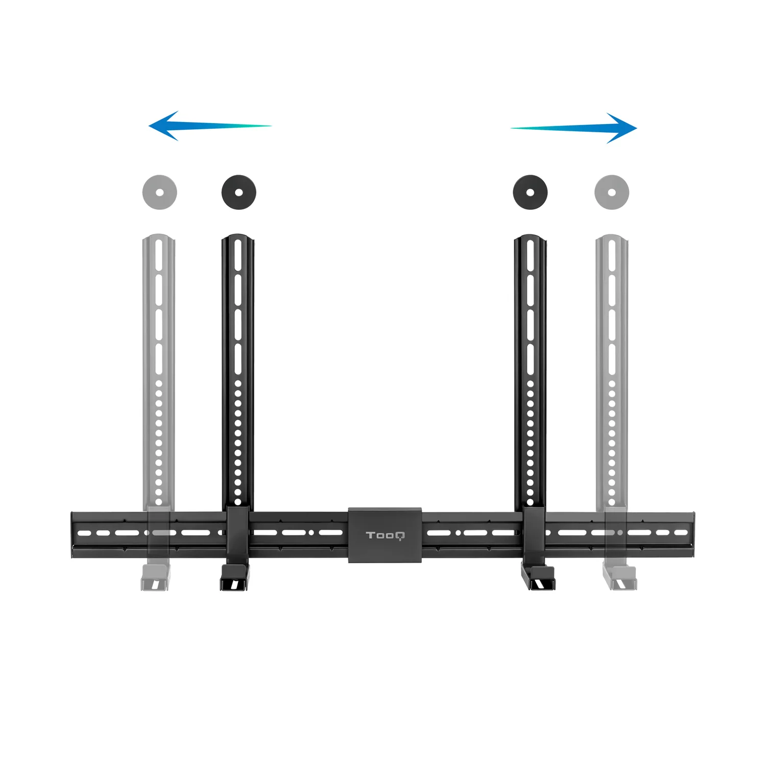 Suporte para Barra de Som TooQ TQSBM-01 Universal Multi-Instalação VESA 800x400 Até 15kg Preto - Imagem 2