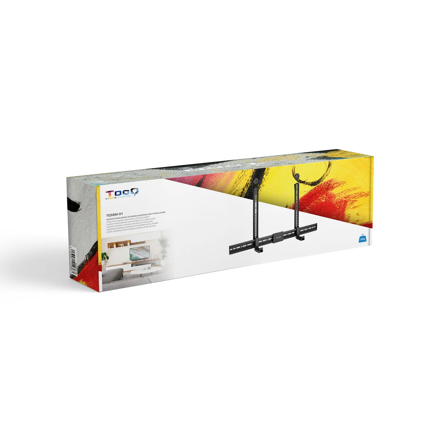 Suporte para Barra de Som TooQ TQSBM-01 Universal Multi-Instalação VESA 800x400 Até 15kg Preto - Imagem 8