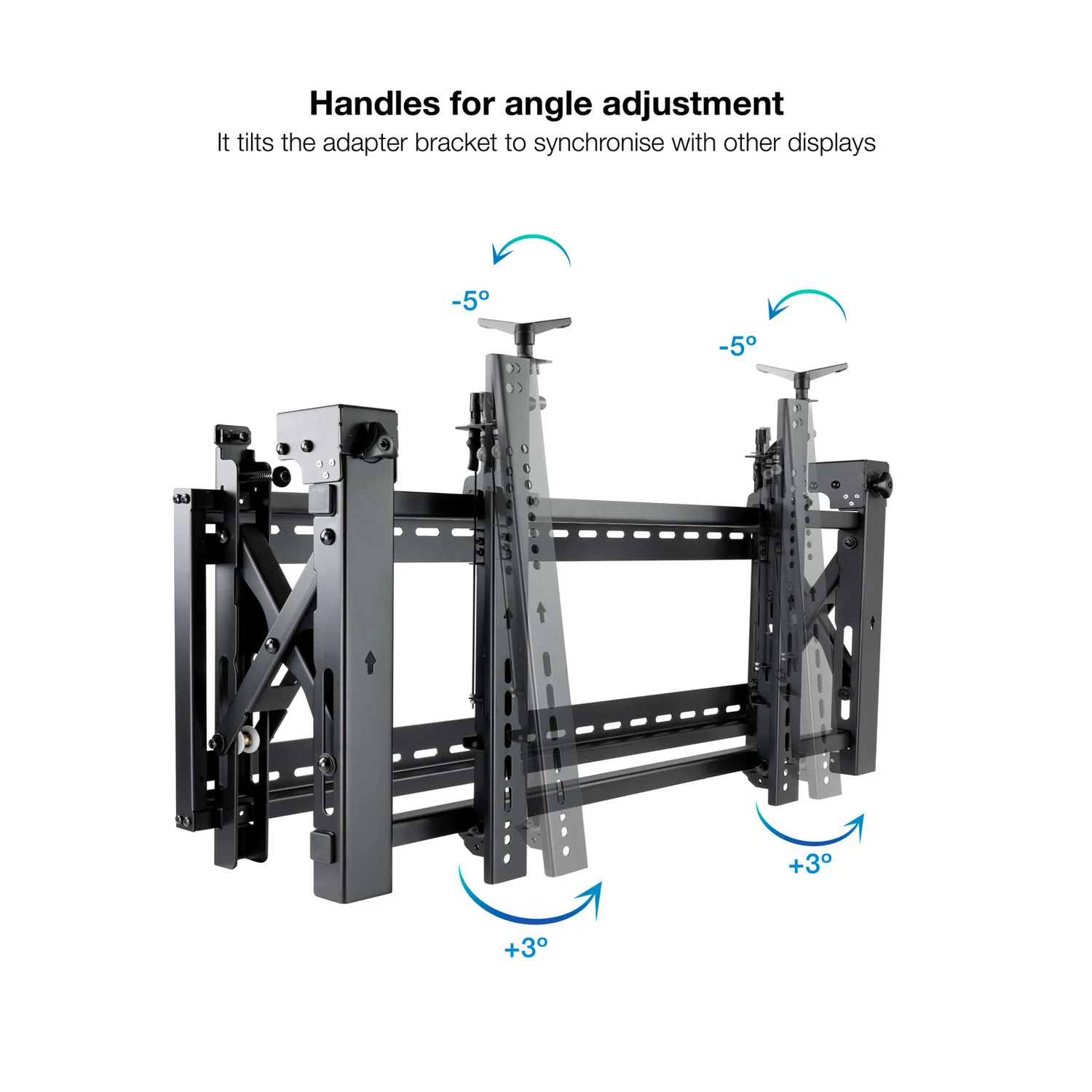 Suporte de Parede Tooq TQVW5470T para Videowall Inclinável 54" a 70" até 70kg VESA 800x400 Preto - Imagem 6